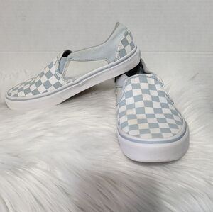 Vans Checkered Slip-On Shoes, Size 6